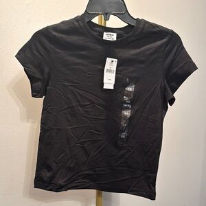 Cotton On Black capped sleeve T-Shirt NWT XS